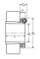 Adapter, Sleeve with Lockplate - Dimensions