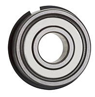 Single Row Radial Ball Bearing - Single Shielded w/ Snap Ring