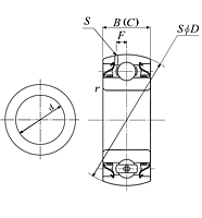 Heavy Duty Disc Bearing - Spherical O.D., Type 3 - Dimensions