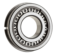 Non-Separable Type Bearing - Inner Ring w/ Two Ribs, Outer Ring w/ One Rib, Retaining Ring, Snap Ring