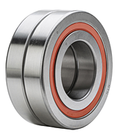 Duplex Angular Contact Thrust Ball Bearing for Ball Screws - Face to Face Arrangement, Double Sealed, One Row Bears Axial Load