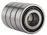 Quadruple-Row Angular Contact Thrust Ball Bearing for Ball Screws - DTBT Arrangement, Open Type, Two Rows Bear Axial Load