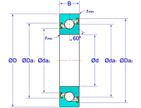 Ball Screw Support Bearings - Two Non-Contact Seals (2NK)