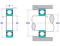 Deep Groove Ball Bearings - Two Non-Contact Seals