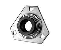 3-Bolt Pressed Steel Flange DBF 200 Silver Series (DBF201-12MM)