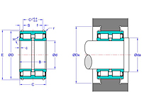 E5000 Series Sheave Bearings - Sealed- with Snap Rings