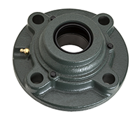 Four Bolt Round Flange Unit, Cast Housing, Adapter, Cast Dust Cover, Open End, UKFC Type