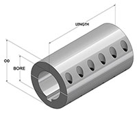 Large-Bore-Two-Piece-Clamping-Couplings-with-Recessed-Screw-with-Keyway