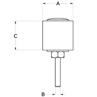 Nut Lock Type Rubber Expansion Sanding Drum with Shank