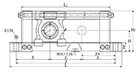 Stretcher Unit, Set Screw, UCL Type - Dimensions (1)