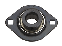 Two Bolt Rhombus Flanged Unit, Pressed Steel Housing, Eccentric Locking Collar, AELPFL Type