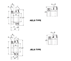 Bearing Insert w/ Eccentric Locking Collar, Narrow Inner Ring - Cylindrical O.D., Snap Ring Groove - Dimensions