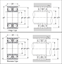 Duplex Angular Contact Ball Bearing - Back-to-Back Arrangement - Dimensions