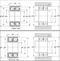 Duplex Angular Contact Ball Bearing - Tandem Arrangement - Dimensions