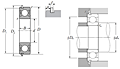 Single Row Radial Ball Bearing - Double Sealed (Contact Rubber Seal) w/ Snap Ring - Dimensions