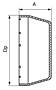 End Cap for Thermoplastic Self-Aligning Bearing Units - Closed End - Dimensions