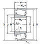 Tapered Roller Set - Inch Series and J Series - Dimensions