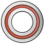 Single Angular Contact Thrust Ball Bearing for Ball Screws - Double Sealed