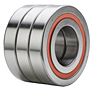 Triple-Row Angular Contact Thrust Ball Bearing for Ball Screws - DBT Arrangement, Double Sealed, Two Rows Bear Axial Load