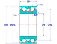 Duplex Pair Ball Screw Support Bearings in Back-to-Back Arrangement (DB)