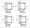 Complex Bearing w/o Inner Ring - Dimensions 