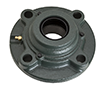 Four Bolt Round Flange Unit, Cast Housing, Adapter, Cast Dust Cover, Open End, UKFC Type