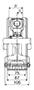 Stretcher Unit, Set Screw, UCM Type - Dimensions (2)