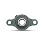 Two Bolt Rhombus Flanged Unit, Ductile Cast Housing, Set Screw, UCFE Type